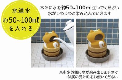 画像1: デコレ　潤いマスコット　風呂桶　はりねずみ