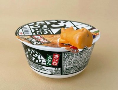 画像2: デコレ　カップ麺のフタ留め箸置き　ねこ