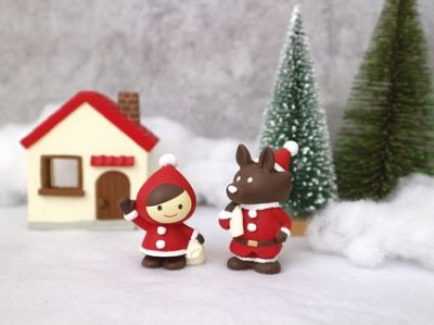 画像1: デコレ　オトギッコクリスマス　赤ずきんサンタ　あいさつ