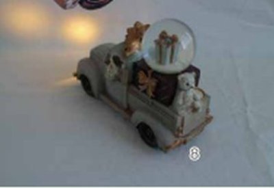 画像1: Santa car Snowdome