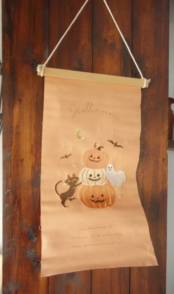 画像1: 刺繍タペストリーS　ハロウィンオールスター (1)