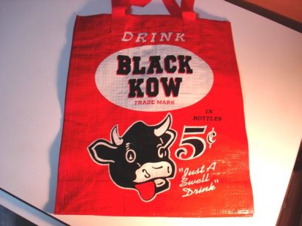 画像1: フレンチビニールバッグ blackcow (1)