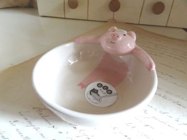 画像1: デコレ　温泉おたまホルダー　ＰＩＧ (1)